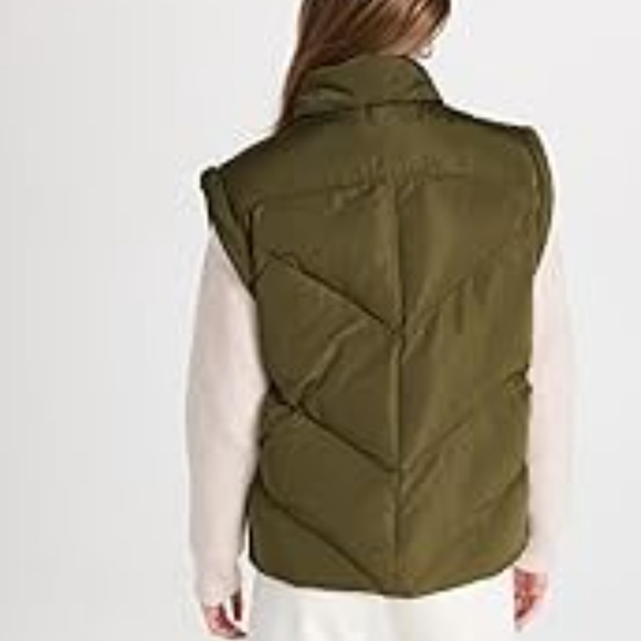 BLANK NYC Women's Casual Luxury Clothing Nylon Quilted Sleeveless Vest Green (S) - Picture 5 of 6